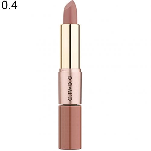 OTWOO 2 in 1 Fashion Women Matte Lipstick Lip Gloss Waterproof Long Lasting Non-sticky Makeup Cosmetics