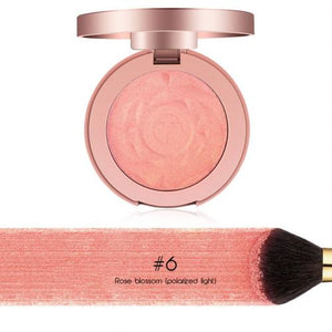 OTWOO Pearlescent Single Color Blusher Face Contour Highlight Powder Cosmetic Long Lasting poudre visage maquillage setting