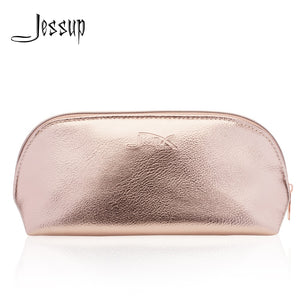 Jessup Golden Cosmetic bag set for Makeup accessories Women bags Make up tools Travel beauty case CB009
