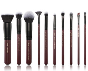 Jessup Makeup Brushes Set & Cosmetic Bag Dropshipping pincel maquiagem Concealer Eyelashes Eyeshadow brushes 10pcs T259 CB004