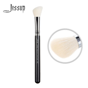 Jessup Makeup Contour Brush of Cheek Beauty tool Large Angled Wood handle Synthetic hair 168