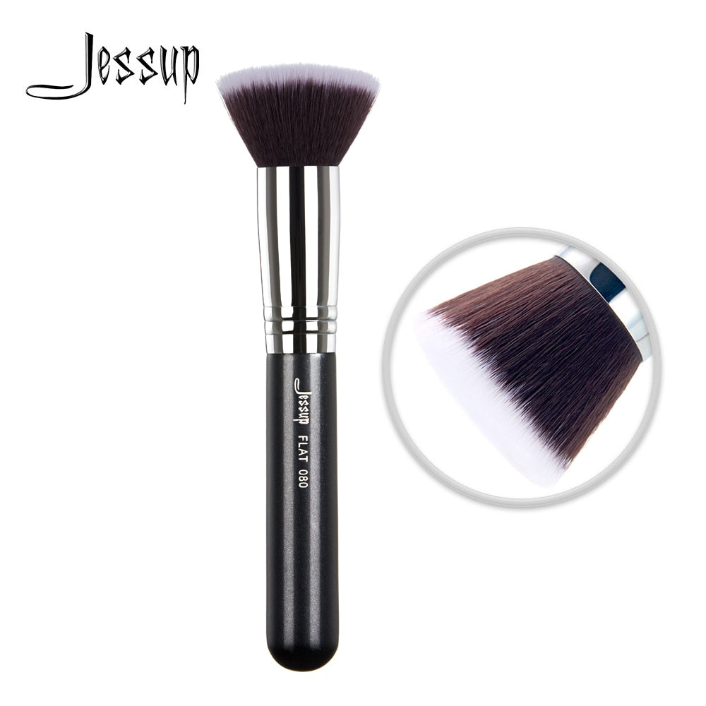 Jessup brushes Face brush of Make up Flat Blending liquid cream Synthetic Hair 080
