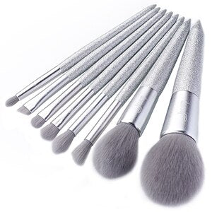 Jessup Silver/Gold Makeup brushes Powder Angled Contour Blending Eyeshader Pencil Brow Giftbox Shining Party T266