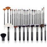 Load image into Gallery viewer, Jessup Professional Makeup-Brushes-Set Pearl Black-Silver Fibers Eyeshadow Powder Foundation Luxury Cosmetic Kit 3-34PCS T313
