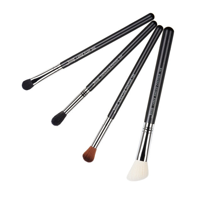 Jessup Professional Makeup-Brushes-Set Pearl Black-Silver Fibers Eyeshadow Powder Foundation Luxury Cosmetic Kit 3-34PCS T313