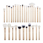 Load image into Gallery viewer, Jessup brushes 30PCS Golden/ Rose Gold Professional Makeup brushes set Beauty tools Make up brush POWDER FOUNDATION EYESHADOW
