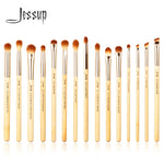 Load image into Gallery viewer, Jessup Beauty 15pcs Beauty Bamboo Professional Makeup Brushes Set Make up Brush Tool kit Eye Shader Liner Crease Definer  Buffer
