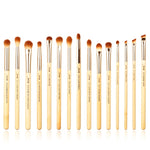 Load image into Gallery viewer, Jessup Beauty 15pcs Beauty Bamboo Professional Makeup Brushes Set Make up Brush Tool kit Eye Shader Liner Crease Definer  Buffer
