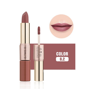 O.TWO.O Lip Makeup Lipstick 12 Colors Matte Lipstick Liquid OTWOO Cosmetics Waterproof Long lasting Lip Gloss Lipstick 2 in 1