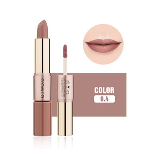 O.TWO.O Lip Makeup Lipstick 12 Colors Matte Lipstick Liquid OTWOO Cosmetics Waterproof Long lasting Lip Gloss Lipstick 2 in 1