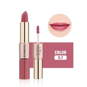 O.TWO.O Lip Makeup Lipstick 12 Colors Matte Lipstick Liquid OTWOO Cosmetics Waterproof Long lasting Lip Gloss Lipstick 2 in 1