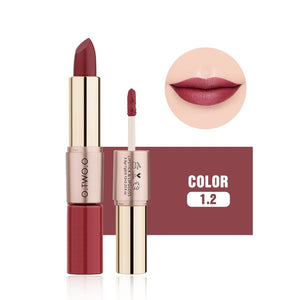 O.TWO.O Lip Makeup Lipstick 12 Colors Matte Lipstick Liquid OTWOO Cosmetics Waterproof Long lasting Lip Gloss Lipstick 2 in 1