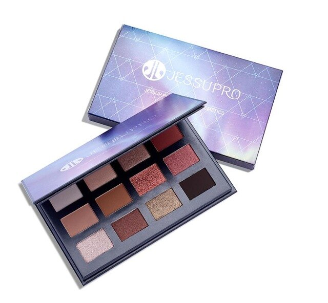 Jessup 12 colors glitter Eyeshadow Palette high pigmented Soft & Smooth Matte Powdery Makeup Pallete for Daily & Party