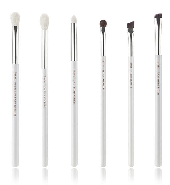 Jessup Pearl White/Silver Makeup brushes set Beauty Foundation Powder Eyeshadow Make up Brushes High quality 6pcs-25pcs