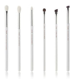 Load image into Gallery viewer, Jessup Pearl White/Silver Makeup brushes set Beauty Foundation Powder Eyeshadow Make up Brushes High quality 6pcs-25pcs

