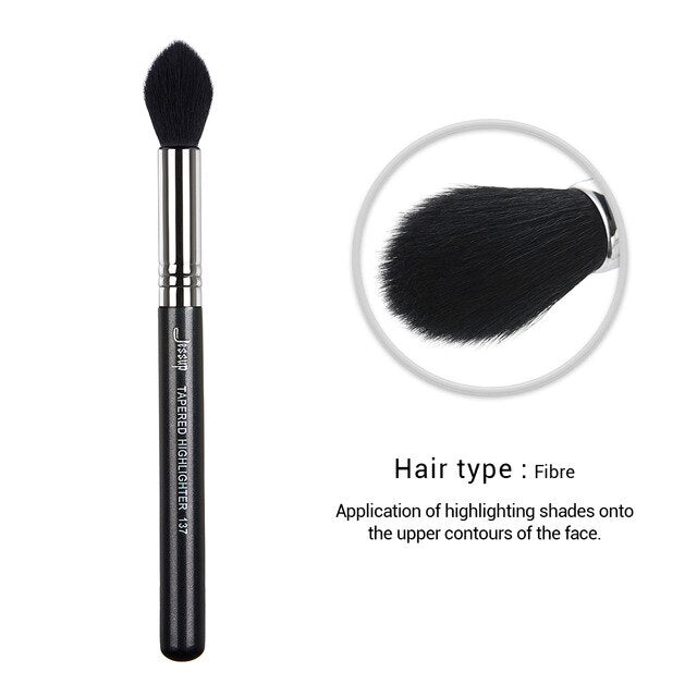 Jessup Beauty 1pcs Single Cosmetic Makeup Brush Dropshipping Fiber Hair Powder Foundation Contour Highlighter Face Brush