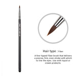 Load image into Gallery viewer, Jessup 1pc Professional Make up Brush Fibre Hair Concealer Eyeliner Blending EyeShader Lip Black- Silver Beauty Cosmetic Tool

