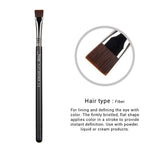 Load image into Gallery viewer, Jessup 1pc Professional Make up Brush Fibre Hair Concealer Eyeliner Blending EyeShader Lip Black- Silver Beauty Cosmetic Tool
