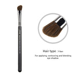 Load image into Gallery viewer, Jessup 1pc Professional Make up Brush Fibre Hair Concealer Eyeliner Blending EyeShader Lip Black- Silver Beauty Cosmetic Tool
