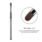Load image into Gallery viewer, Jessup 1pc Professional Make up Brush Fibre Hair Concealer Eyeliner Blending EyeShader Lip Black- Silver Beauty Cosmetic Tool
