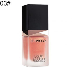 OTWOO Glitter Liquid Blusher Silky Lasting Natural Cheek Rouge Cosmetic Long Lasting Easy to Use Improve skin healthy radiant