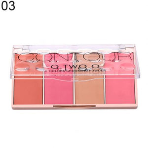 OTWOO 4 Color Face Shading Contour Powder Palette Foundation Concealer Bronzer Blusher Cosmetics  Face Makeup Base