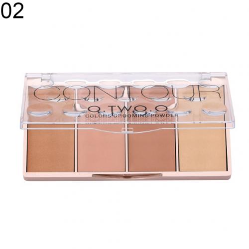 OTWOO 4 Color Face Shading Contour Powder Palette Foundation Concealer Bronzer Blusher Cosmetics  Face Makeup Base
