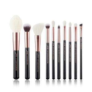 Jessup set Black / Rose Gold Professional Makeup Brushes Set Beauty Tool Make up Brush Foundation Powder Definer Shader Liner
