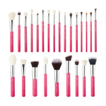 Load image into Gallery viewer, Jessup Black/Silver Professional Makeup Brushes Set Foundation Powder Eyeshadow Make up Brush Blushes natural-synthetic hair
