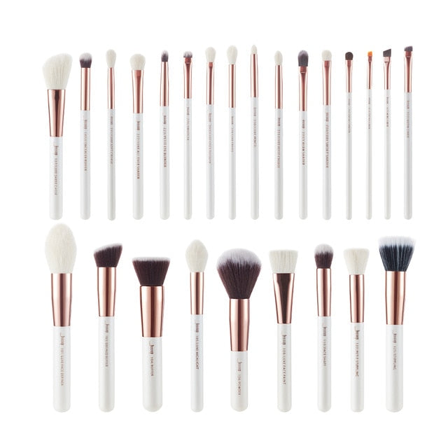 Jessup Black/Silver Professional Makeup Brushes Set Foundation Powder Eyeshadow Make up Brush Blushes natural-synthetic hair