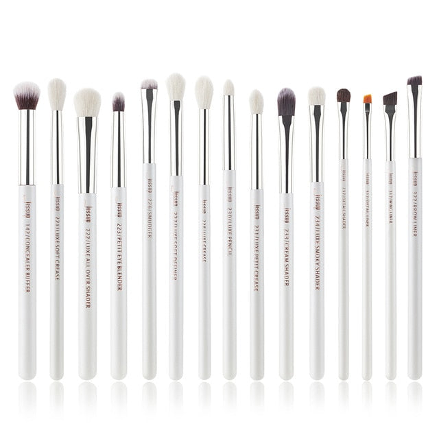 Jessup Make up Brushes Set Brush Makeup Brush 15pcs Black/Silver Eye Liner Shader Natural-synthetic hair