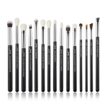 Load image into Gallery viewer, Jessup Rose Gold/Black Professional Makeup Brushes Set Make up Brush Tools kit Eye Liner Shader natural-synthetic hair
