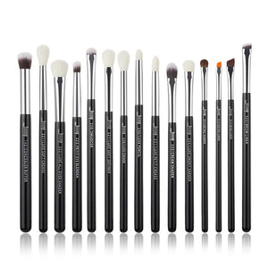 Jessup Rose Gold/Black Professional Makeup Brushes Set Make up Brush Tools kit Eye Liner Shader natural-synthetic hair