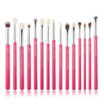 Load image into Gallery viewer, Jessup Rose Gold/Black Professional Makeup Brushes Set Make up Brush Tools kit Eye Liner Shader natural-synthetic hair
