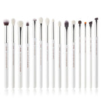 Load image into Gallery viewer, Jessup Rose Gold/Black Professional Makeup Brushes Set Make up Brush Tools kit Eye Liner Shader natural-synthetic hair
