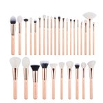 Load image into Gallery viewer, Jessup brushes 30PCS Golden/ Rose Gold Professional Makeup brushes set Beauty tools Make up brush POWDER FOUNDATION EYESHADOW
