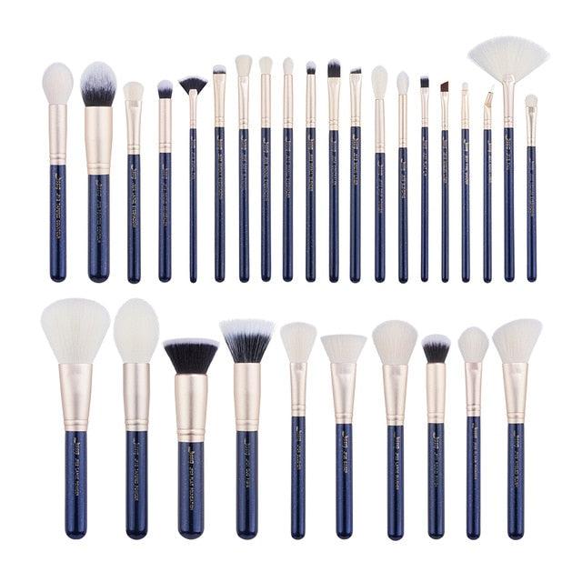 Jessup brushes 30PCS Golden/ Rose Gold Professional Makeup brushes set Beauty tools Make up brush POWDER FOUNDATION EYESHADOW