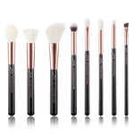 Load image into Gallery viewer, Jessup Pearl White/ Rose Gold Professional Makeup Brushes Brush Set Make up Tool kit Foundation Stippling natural-synthetic hair
