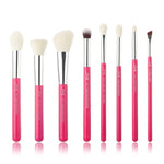 Load image into Gallery viewer, Jessup Pearl White/ Rose Gold Professional Makeup Brushes Brush Set Make up Tool kit Foundation Stippling natural-synthetic hair
