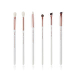 Load image into Gallery viewer, Jessup 6pcs Pearl White / Rose Gold Professional Makeup Brushes Set Make up Brush Tool Eye Shader Liner natural-synthetic hair
