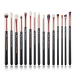 Load image into Gallery viewer, Jessup Rose-carmin/Silver Makeup Brushes brushes Set professional Make up Brush Tools kit EyeLiner Shader natural-synthetic hair
