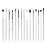 Load image into Gallery viewer, Jessup Rose-carmin/Silver Makeup Brushes brushes Set professional Make up Brush Tools kit EyeLiner Shader natural-synthetic hair

