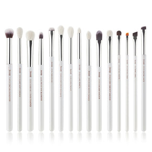 Jessup Rose-carmin/Silver Makeup Brushes brushes Set professional Make up Brush Tools kit EyeLiner Shader natural-synthetic hair