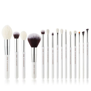 Jessup Brand Black/Silver Professional Makeup Brushes Brush set Beauty Tools Make up Foundation Powder natural-synthetic hair