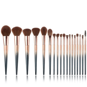 Jessup Makeup brushes 18pcs Make up brush set & 1PC Cosmetic bag women Powder Foundation Contour Pencil eyeshadow brushes