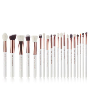 Jessup Black/Silver Professional Makeup Brushes Set Make up Brush Tools kit Foundation Powder Brushes natural-synthetic hair
