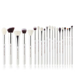Load image into Gallery viewer, Jessup Black/Silver Professional Makeup Brushes Set Make up Brush Tools kit Foundation Powder Brushes natural-synthetic hair
