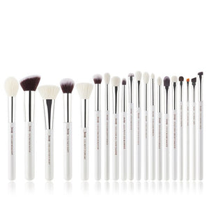 Jessup Black/Silver Professional Makeup Brushes Set Make up Brush Tools kit Foundation Powder Brushes natural-synthetic hair