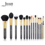 Load image into Gallery viewer, Jessup 15pcs Makeup Brushes brush Set make up Cosmetic beauty Powder Foundation Eyeshadow Eyeliner Lip Brush Tool Black / Gold
