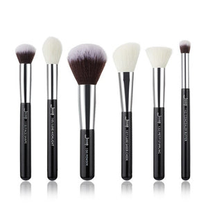 Jessup Black/ Rose Gold Professional Makeup Brushes Set Make up Brush Tool kit Buffer Paint Cheek Highlight Make up brush beauty